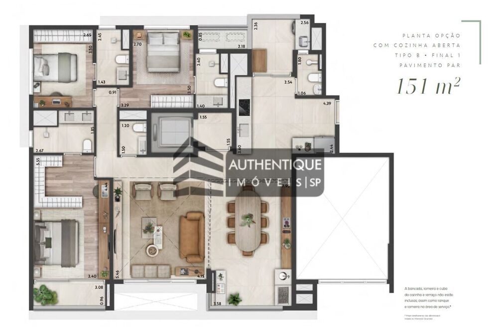 Cobertura, 3 quartos, 258 m² - Foto 6