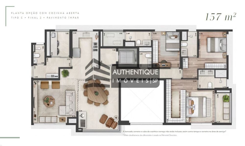 Cobertura, 3 quartos, 258 m² - Foto 8