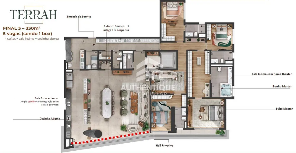 Apartamento, 4 quartos, 340 m² - Foto 19