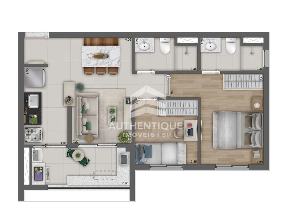 Apartamento, 2 quartos, 42 m² - Foto 24