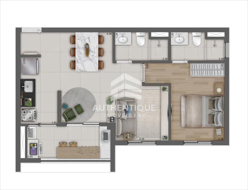 Apartamento, 2 quartos, 42 m² - Foto 23