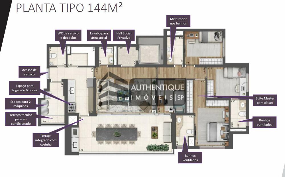 Apartamento à venda com 4 quartos, 144m² - Foto 18