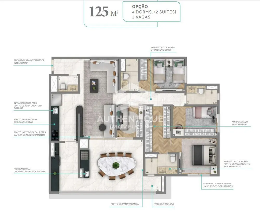 Apartamento, 2 quartos, 110 m² - Foto 6