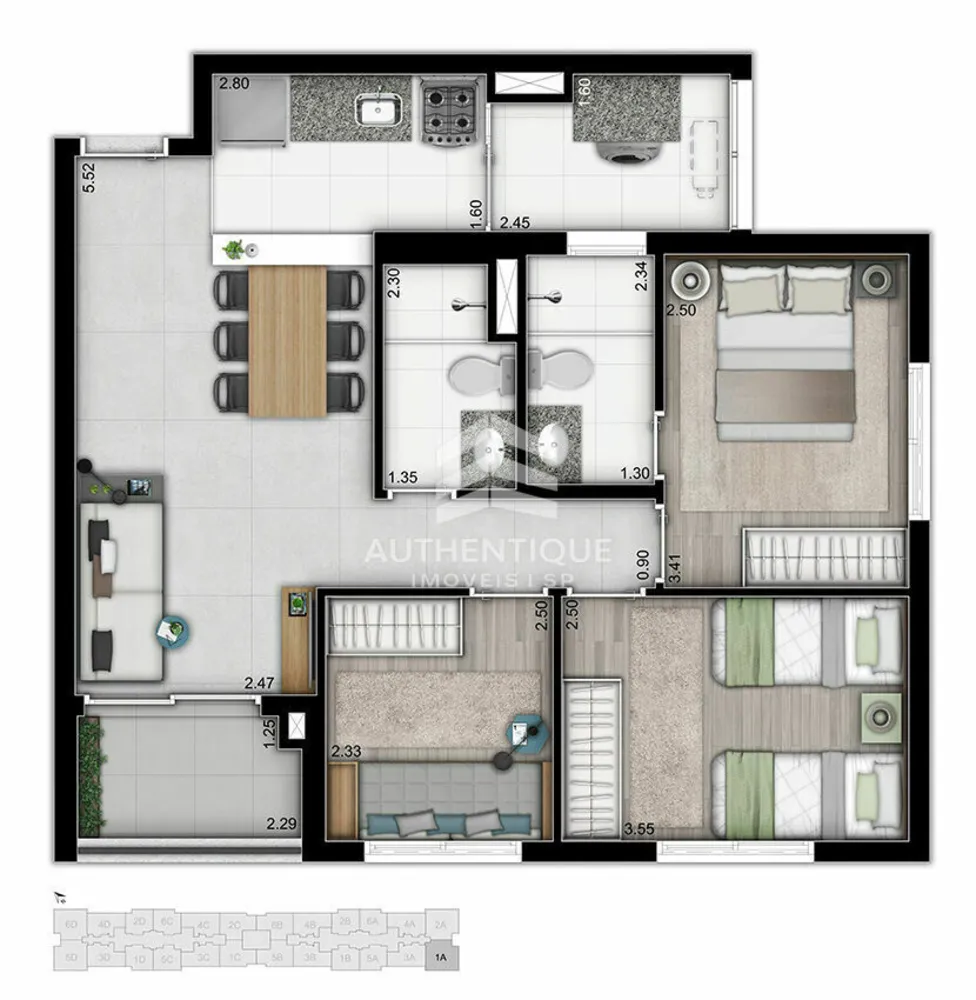 Apartamento, 3 quartos, 68 m² - Foto 11
