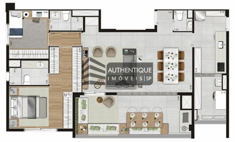 Apartamento, 3 quartos, 120 m² - Foto 2