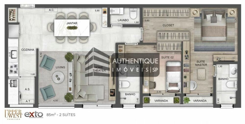 Apartamento, 3 quartos, 85 m² - Foto 13