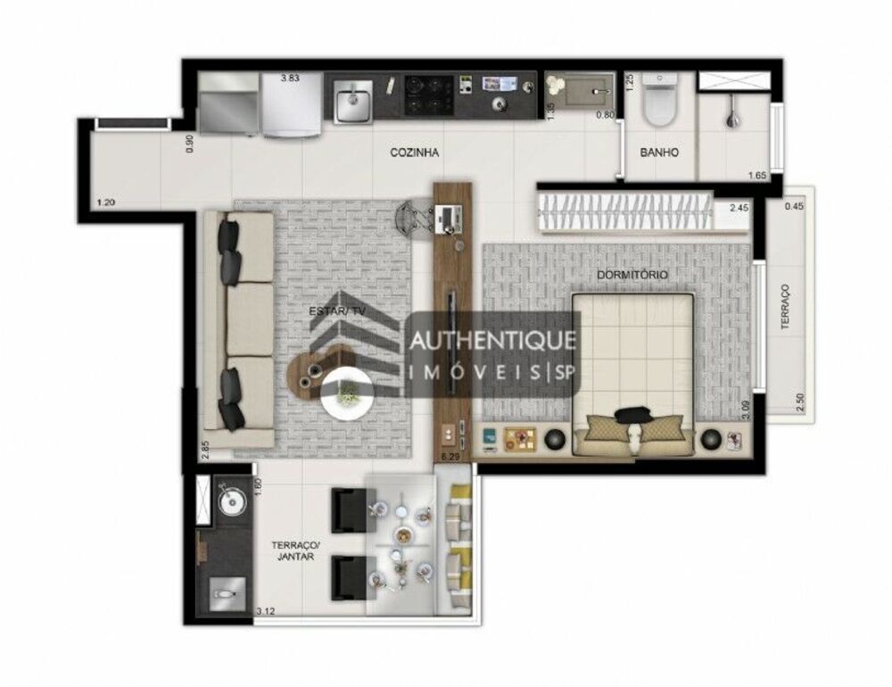 Apartamento, 1 quarto, 37 m² - Foto 16