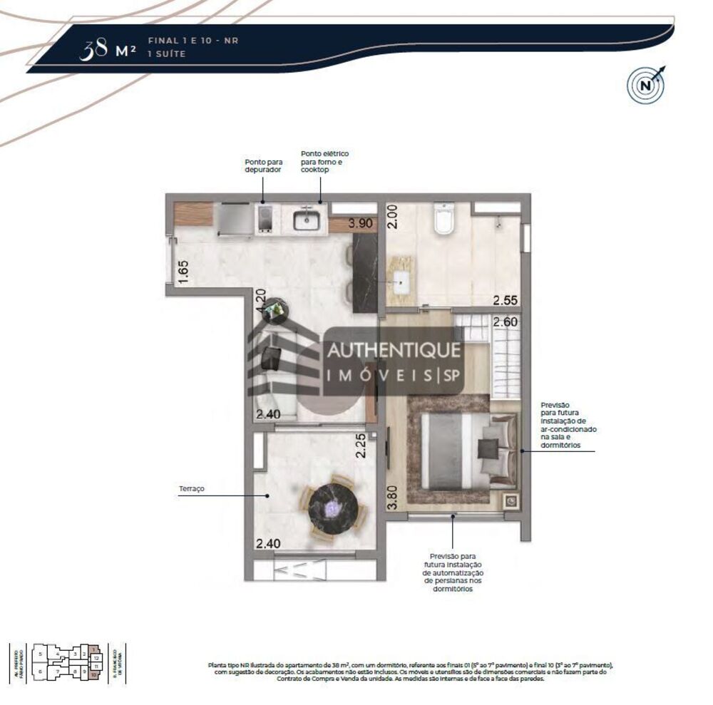 Apartamento, 1 quarto, 46 m² - Foto 20