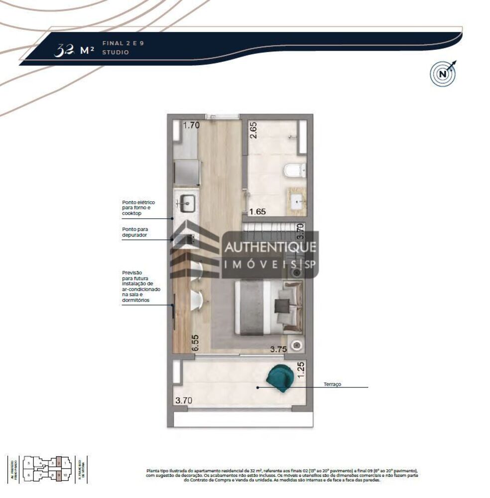 Apartamento, 1 quarto, 46 m² - Foto 19