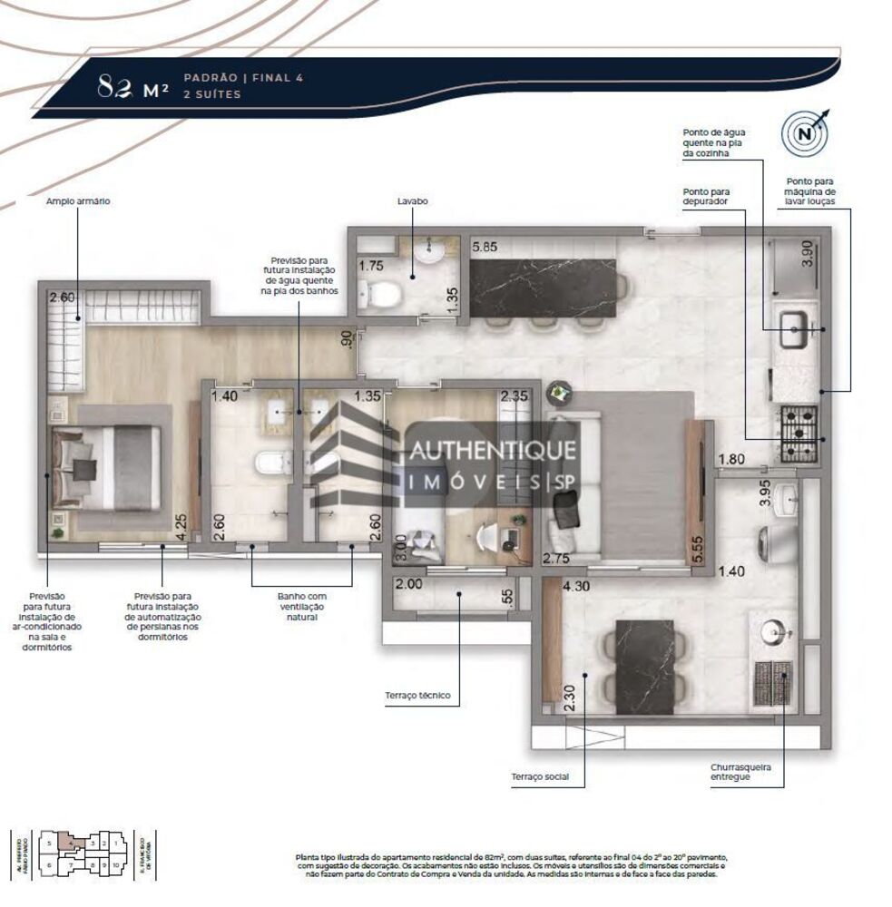Apartamento, 1 quarto, 46 m² - Foto 23