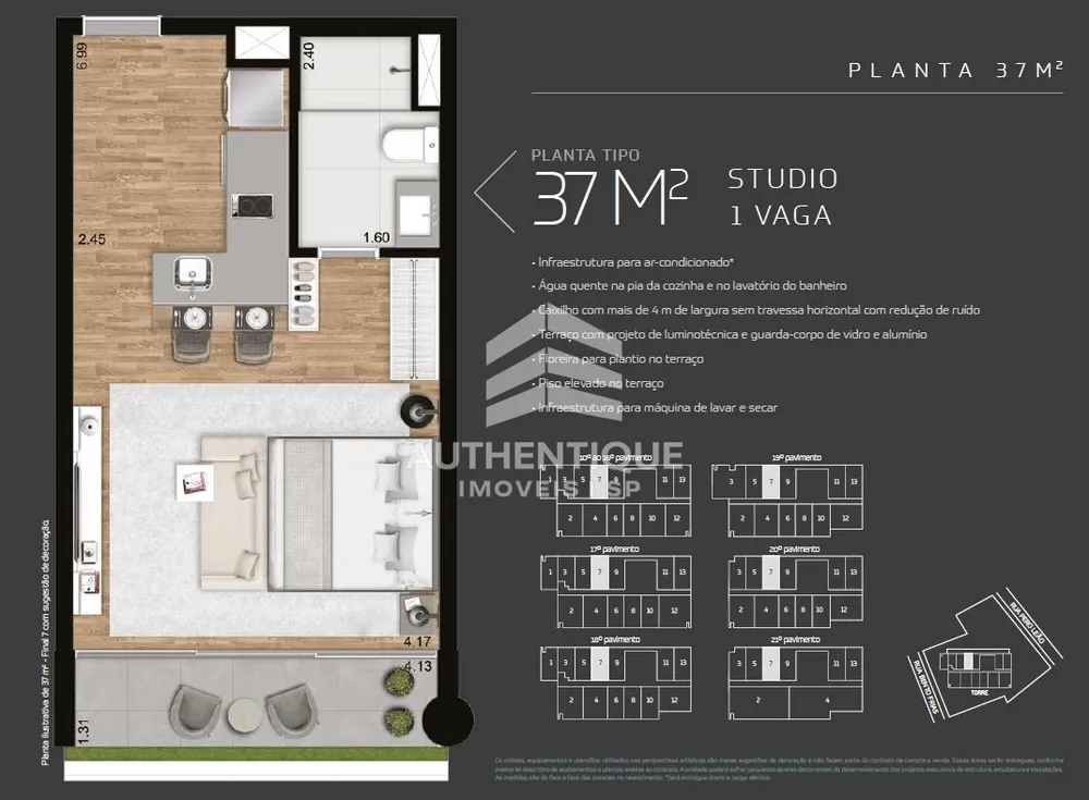 Apartamento, 1 quarto, 37 m² - Foto 23