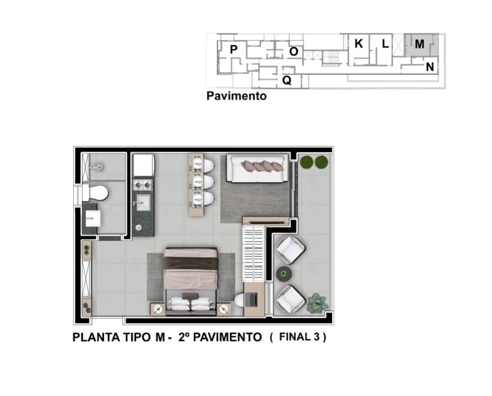Apartamento, 1 quarto, 33 m² - Foto 24