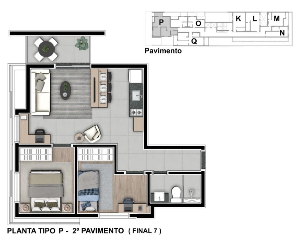 Apartamento, 1 quarto, 33 m² - Foto 27