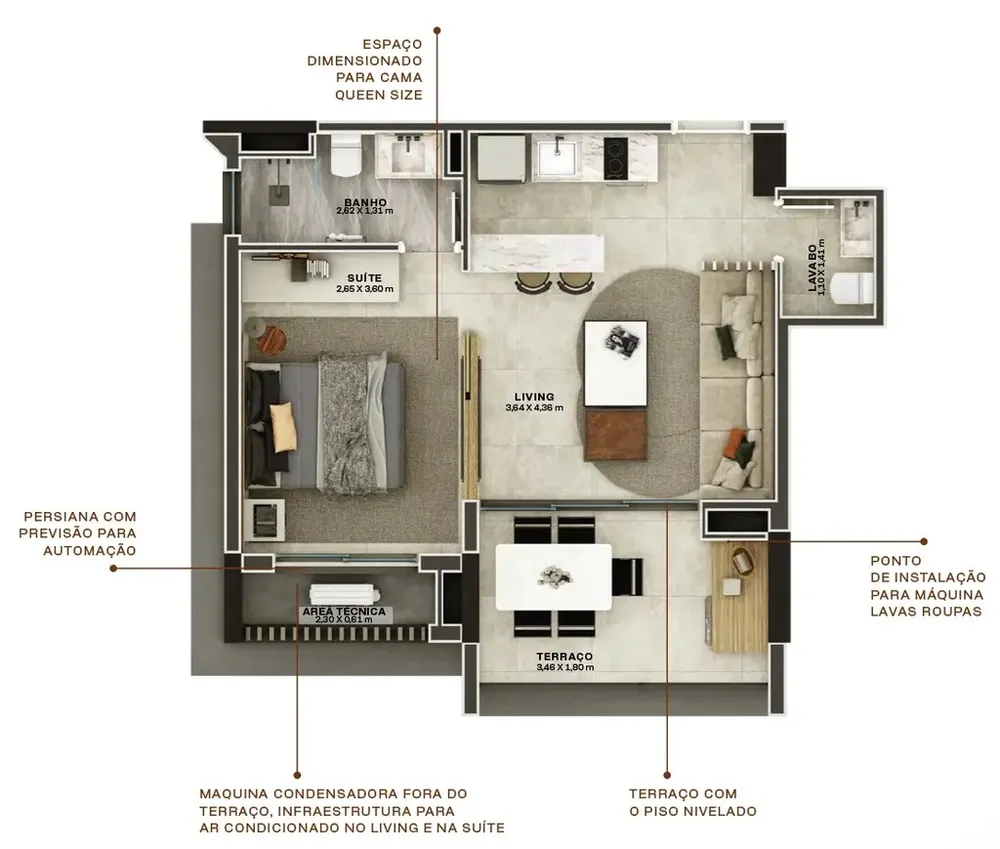 Apartamento, 1 quarto, 100 m² - Foto 4