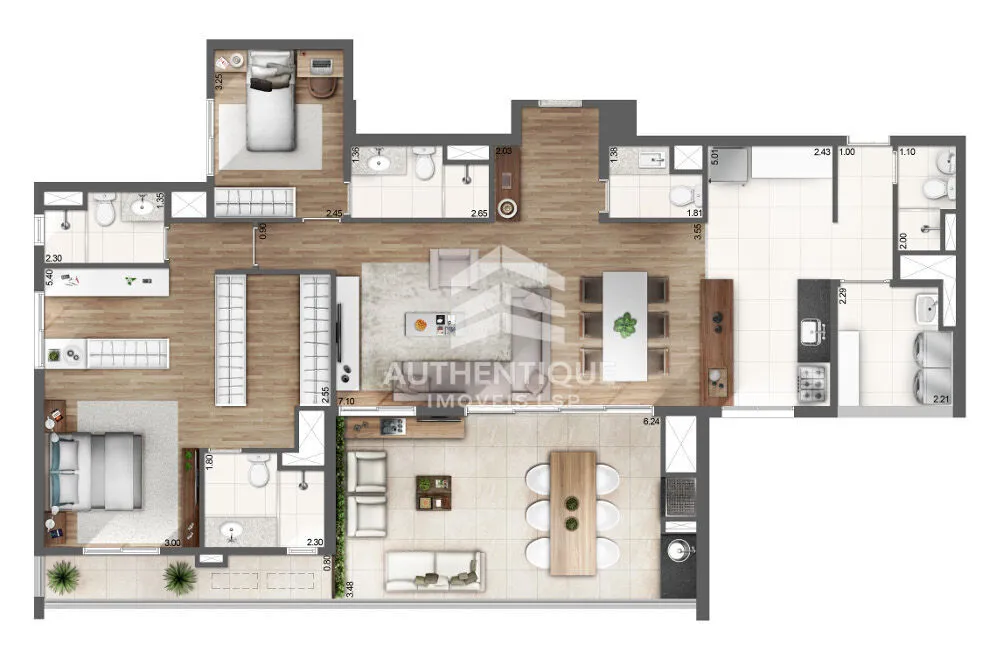 Apartamento, 4 quartos, 149 m² - Foto 2
