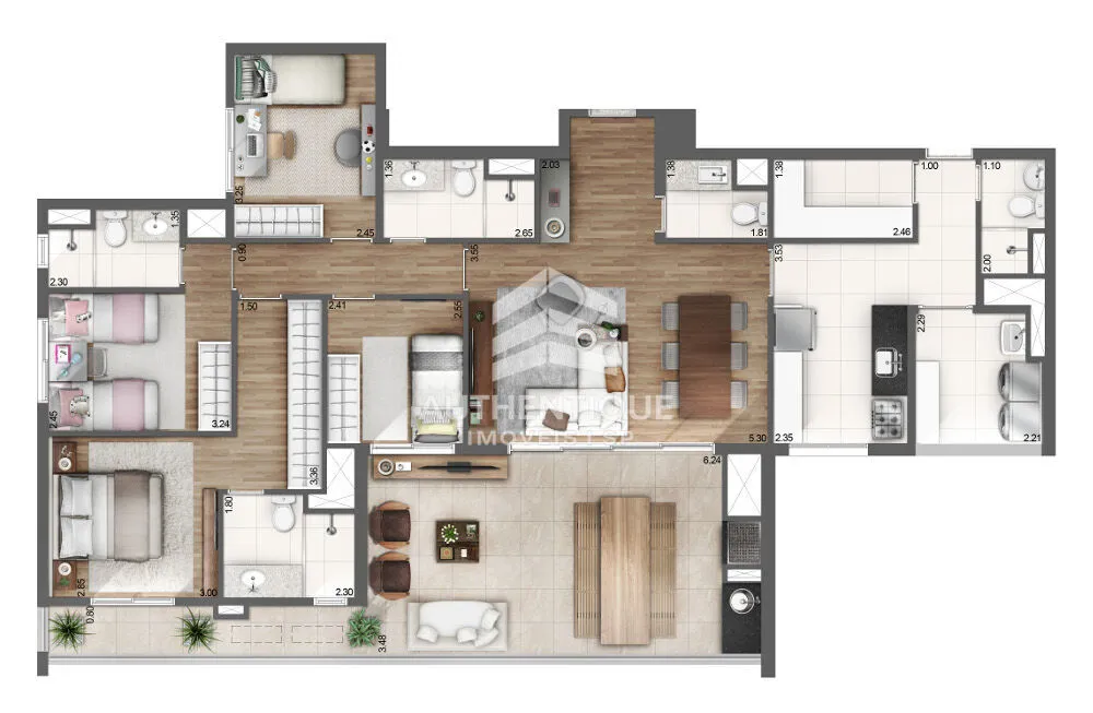 Apartamento, 4 quartos, 149 m² - Foto 3