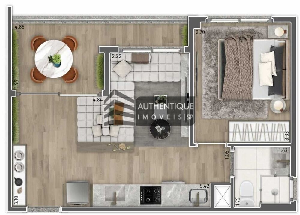 Apartamento, 1 quarto, 30 m² - Foto 2