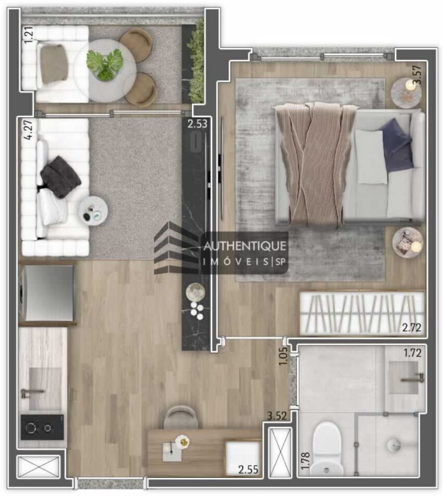 Apartamento, 1 quarto, 30 m² - Foto 8
