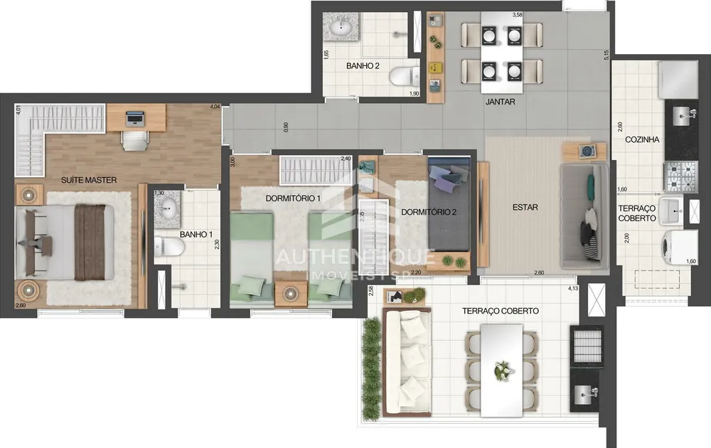 Apartamento, 3 quartos, 100 m² - Foto 13