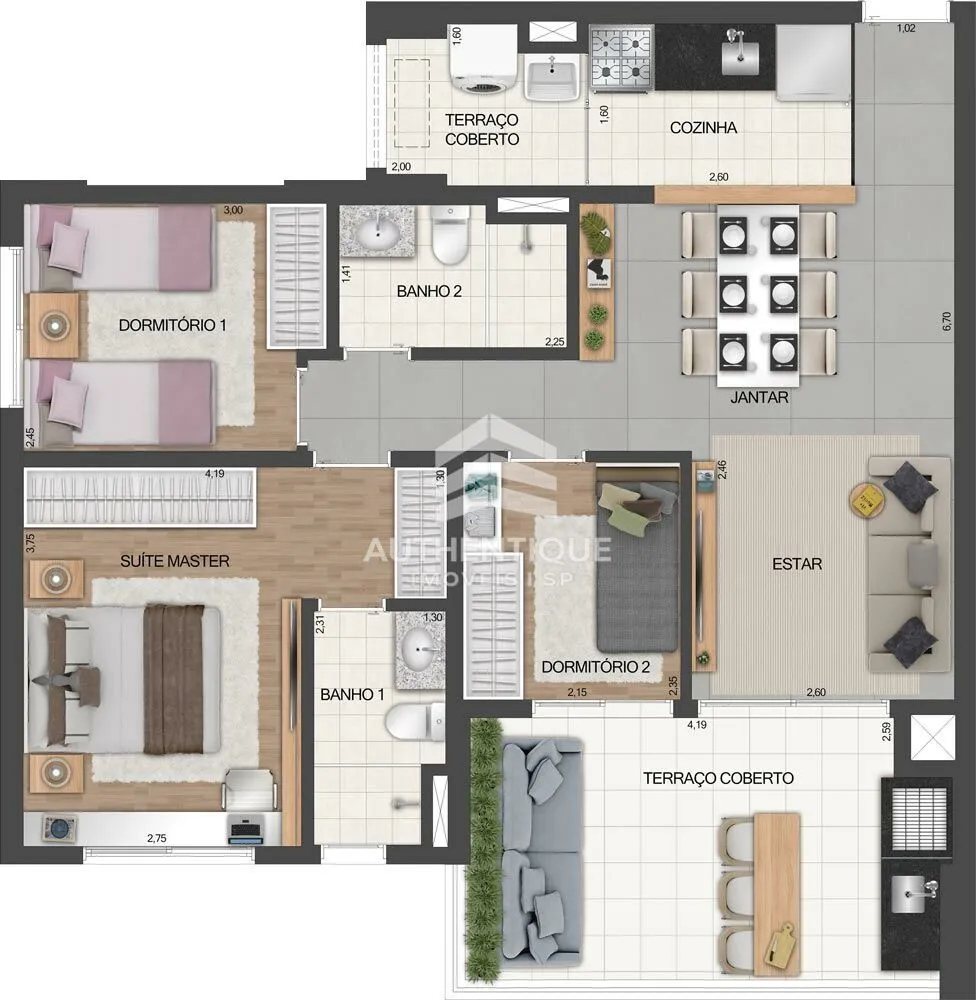 Apartamento, 3 quartos, 100 m² - Foto 7
