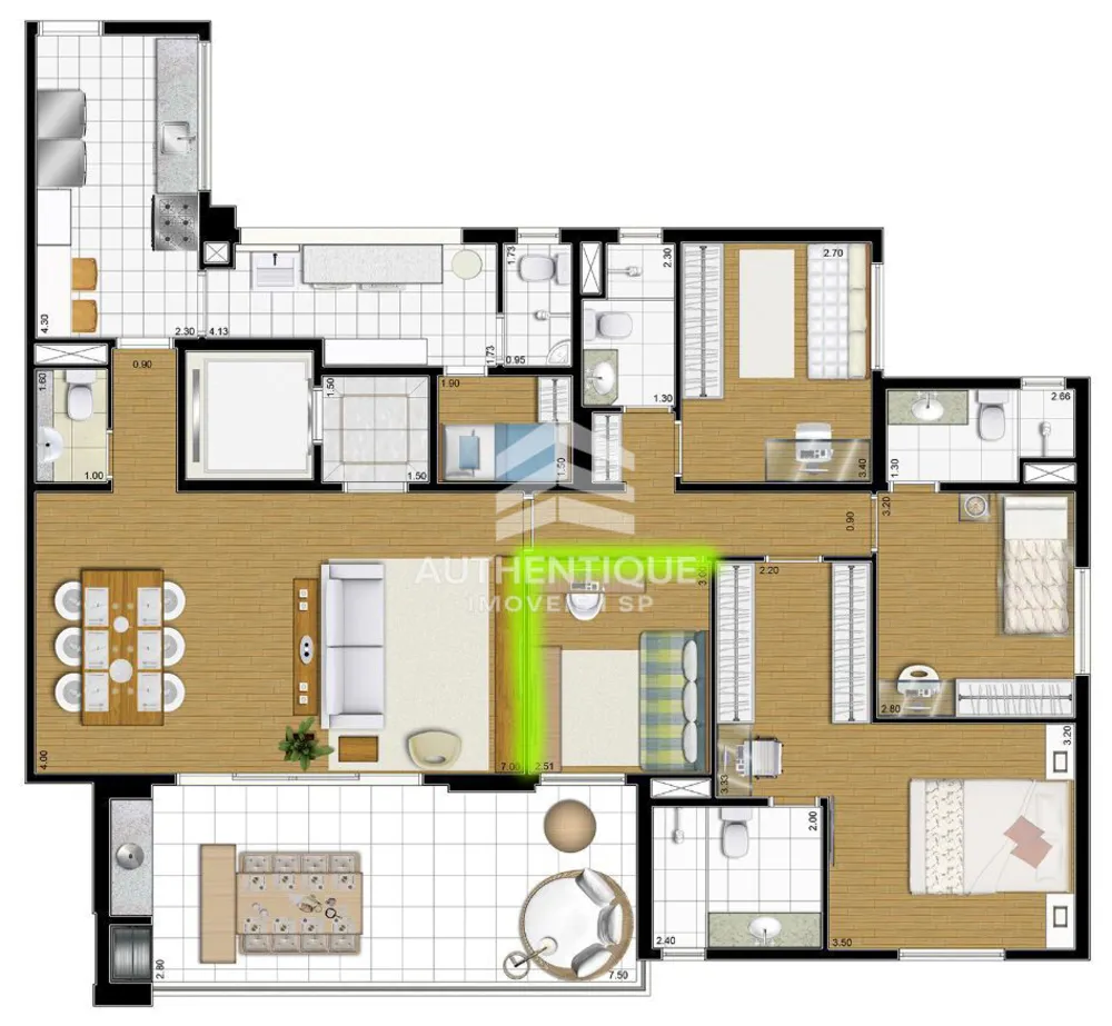 Apartamento, 3 quartos, 156 m² - Foto 17