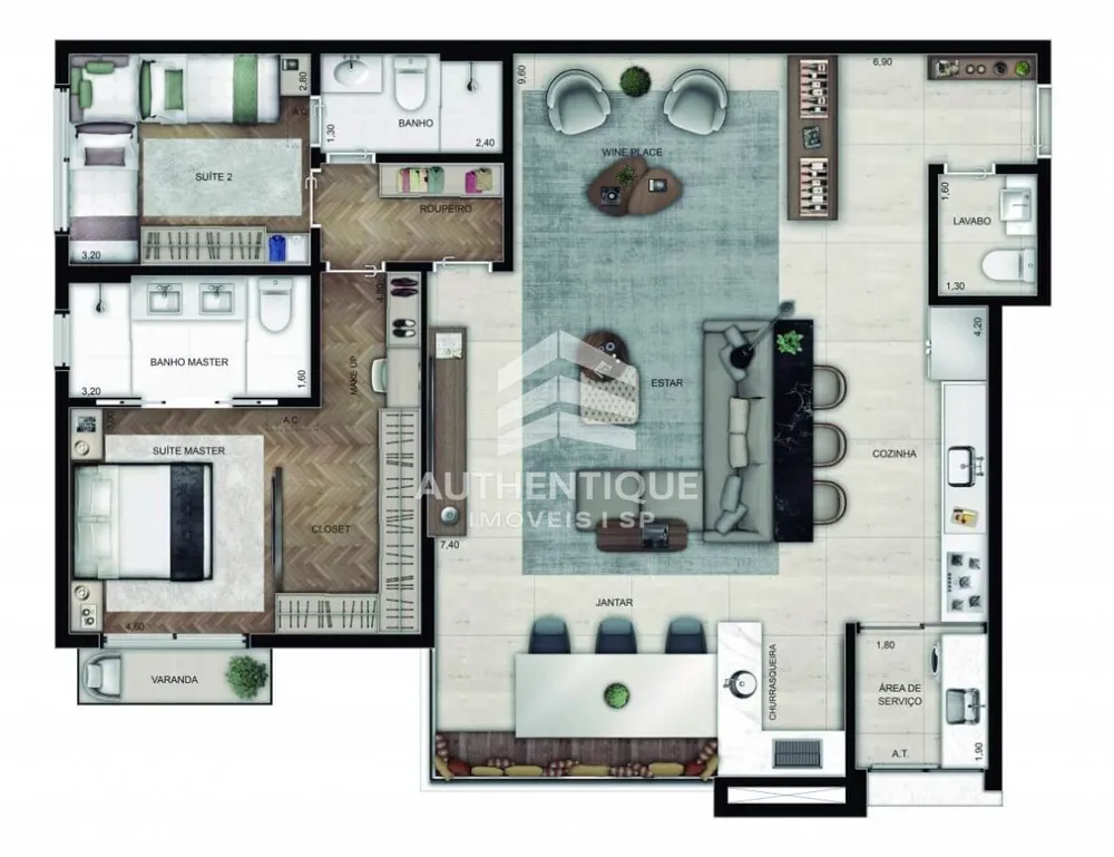 Apartamento, 3 quartos, 118 m² - Foto 7