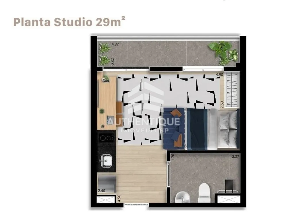 Apartamento, 1 quarto, 29 m² - Foto 26
