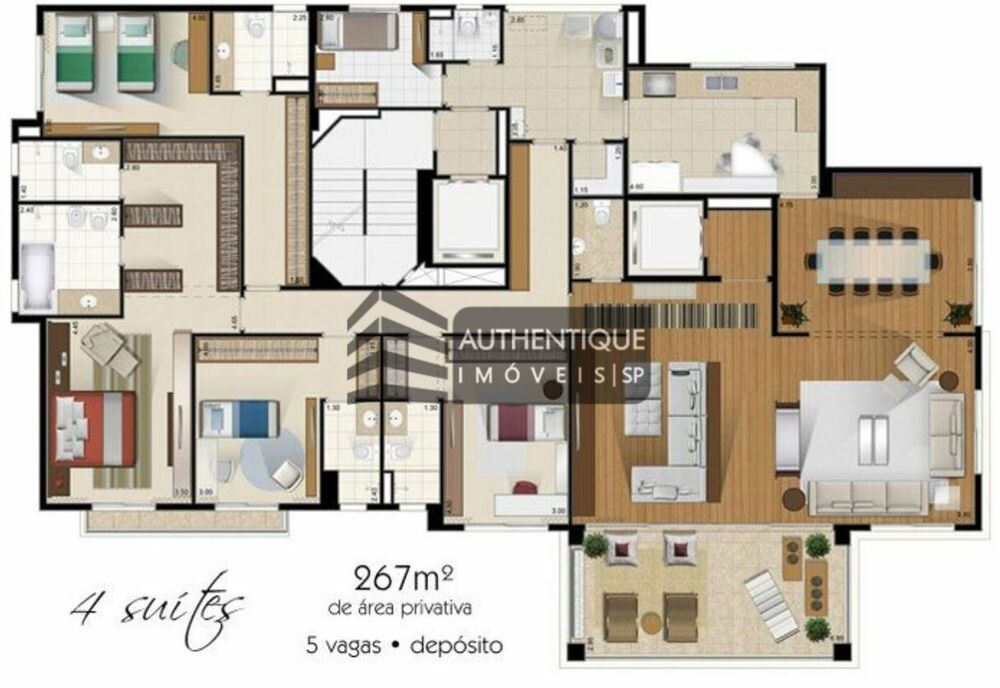 Apartamento, 4 quartos, 267 m² - Foto 8