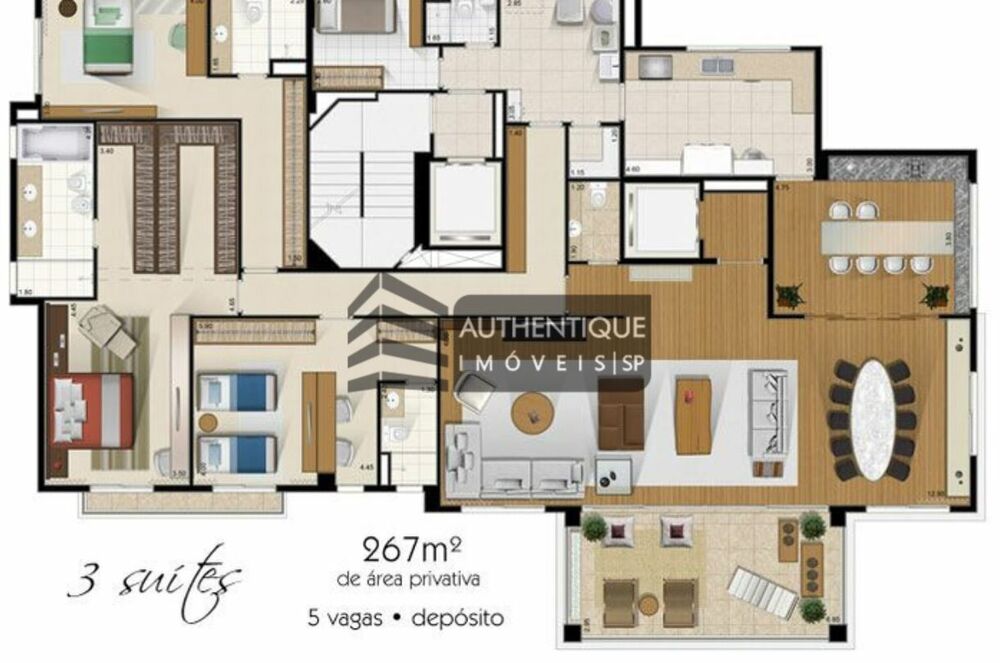 Apartamento, 4 quartos, 267 m² - Foto 22