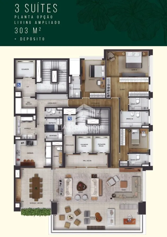Apartamento, 4 quartos, 303 m² - Foto 7
