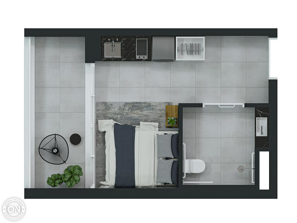 Apartamento, 1 quarto, 22 m² - Foto 3