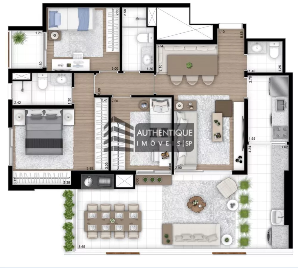Apartamento, 2 quartos, 75 m² - Foto 1