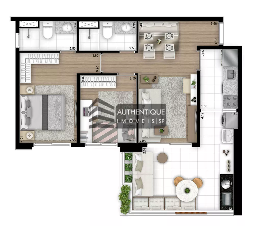 Apartamento, 2 quartos, 75 m² - Foto 5