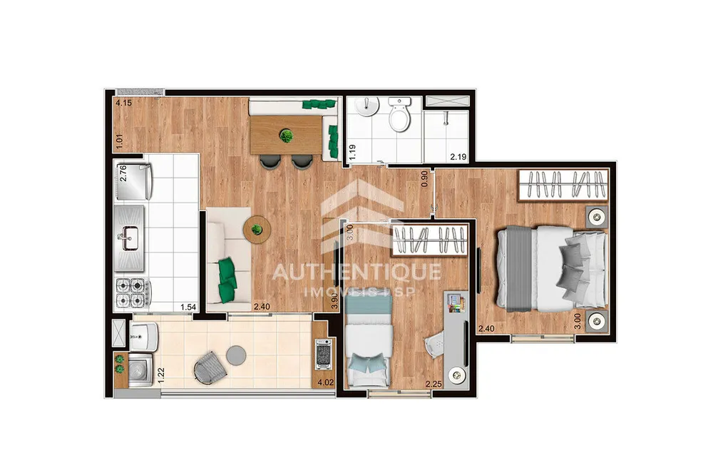 Apartamento, 2 quartos, 45 m² - Foto 10