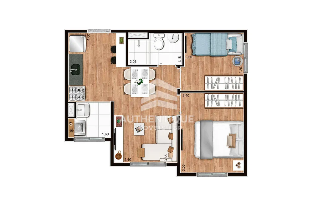 Apartamento, 2 quartos, 45 m² - Foto 6