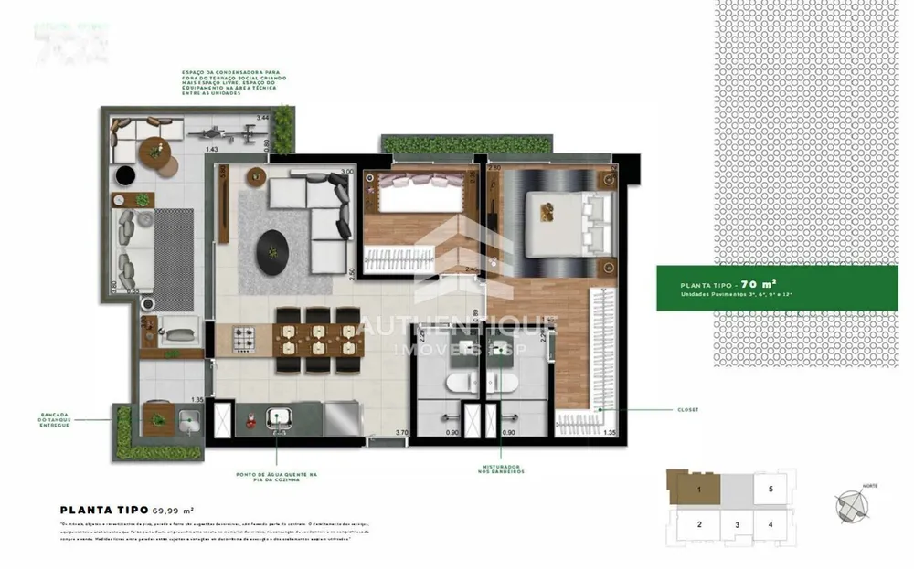 Apartamento, 2 quartos, 116 m² - Foto 13