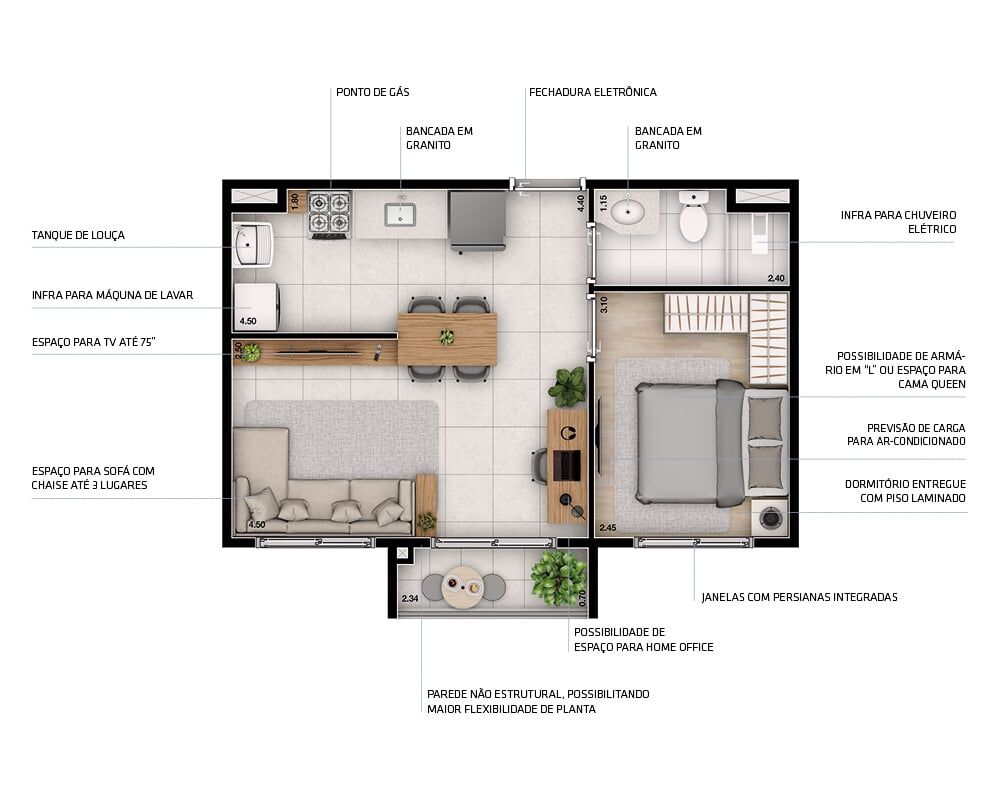 Apartamento, 2 quartos, 36 m² - Foto 16