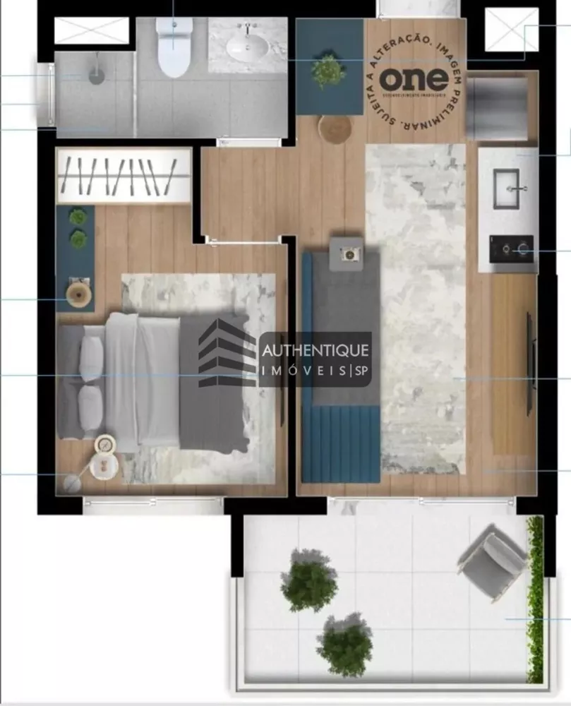 Apartamento, 1 quarto, 34 m² - Foto 19