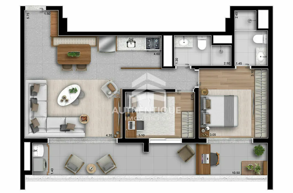 Apartamento, 2 quartos, 78 m² - Foto 11