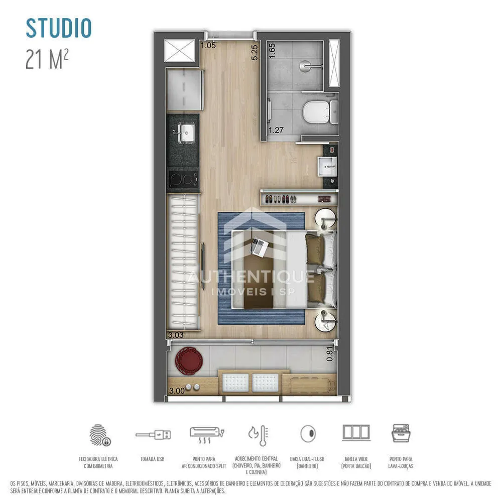 Apartamento, 1 quarto, 26 m² - Foto 7
