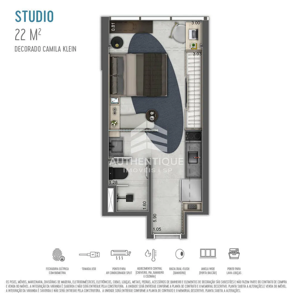 Apartamento, 1 quarto, 26 m² - Foto 8