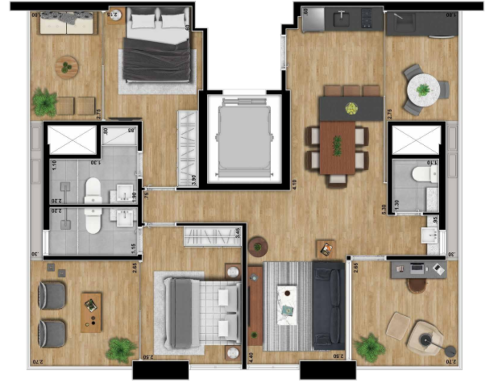 Cobertura, 2 quartos, 328 m² - Foto 4