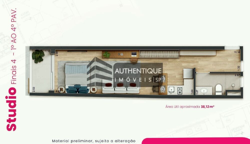Apartamento, 1 quarto, 79 m² - Foto 8