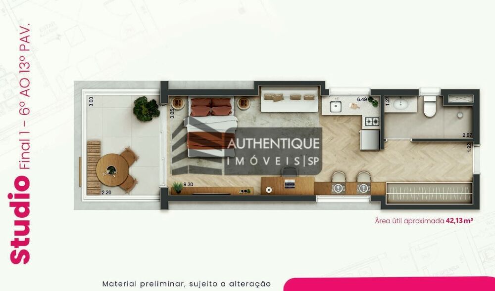 Apartamento, 1 quarto, 79 m² - Foto 7