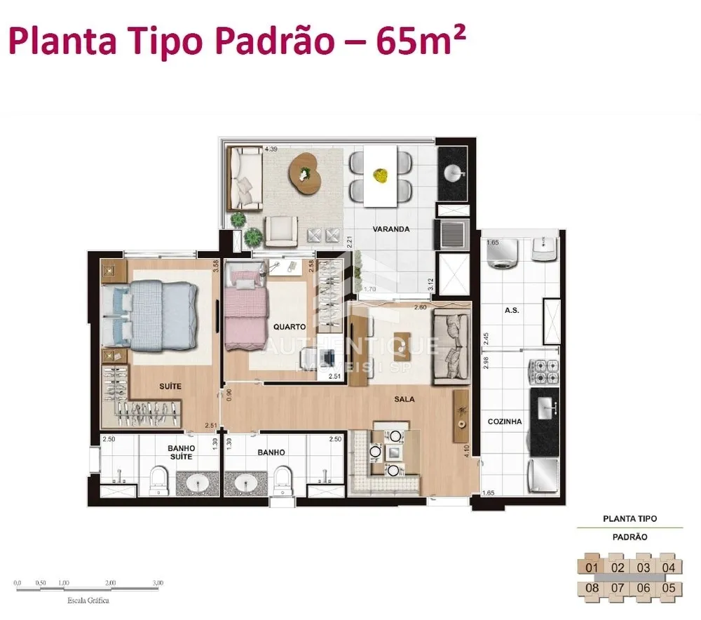 Apartamento, 2 quartos, 65 m² - Foto 12