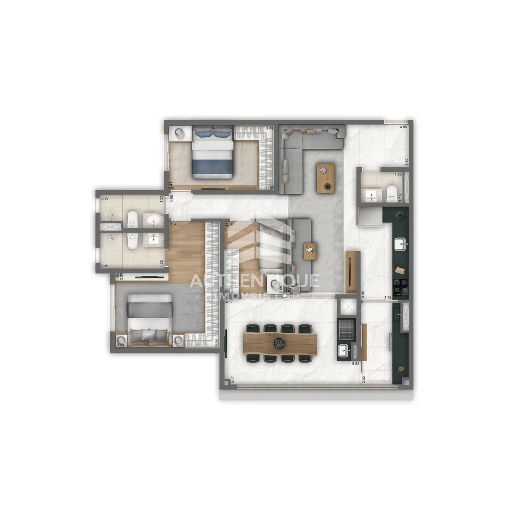 Apartamento, 3 quartos, 100 m² - Foto 13