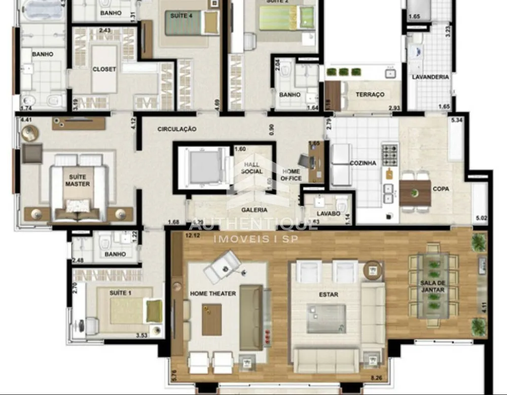 Apartamento, 4 quartos, 262 m² - Foto 18