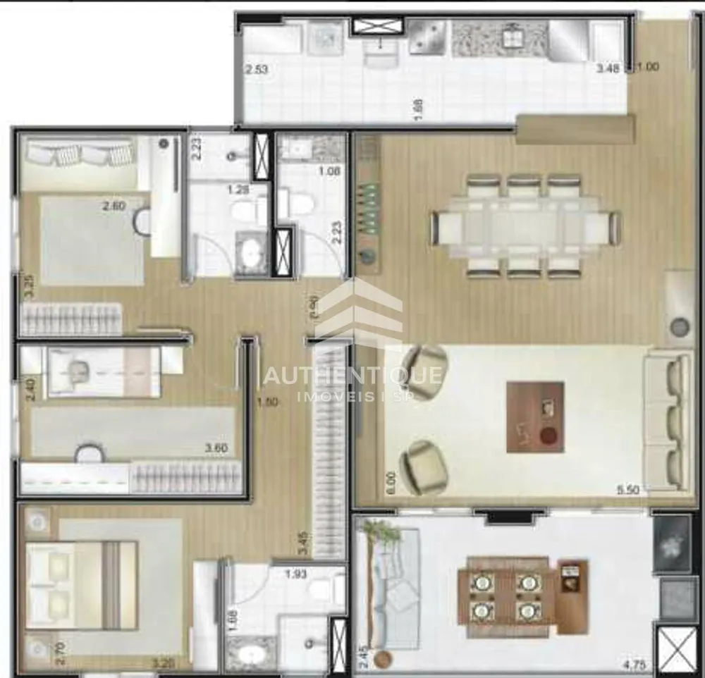 Apartamento, 3 quartos, 94 m² - Foto 6