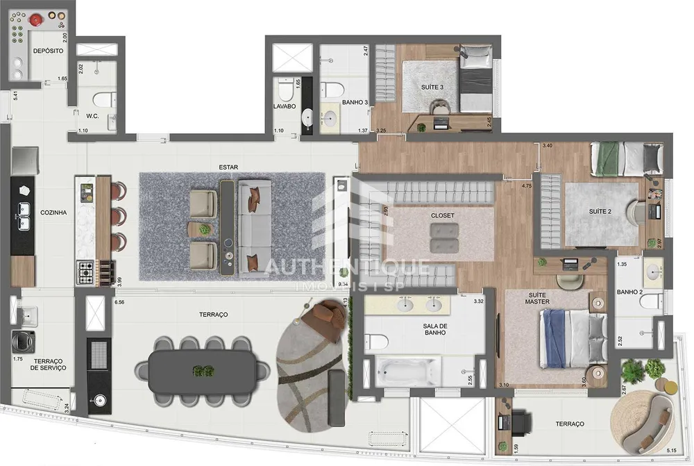 Apartamento, 4 quartos, 157 m² - Foto 9