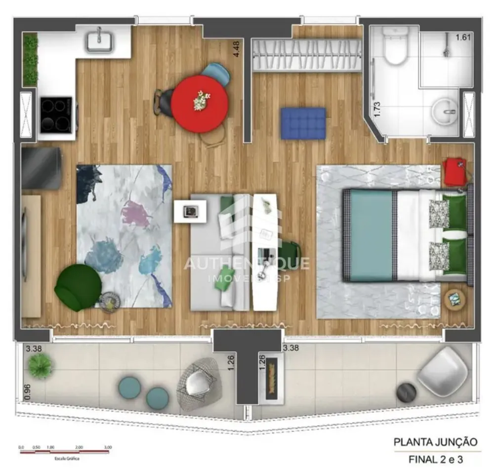Apartamento, 1 quarto, 22 m² - Foto 12